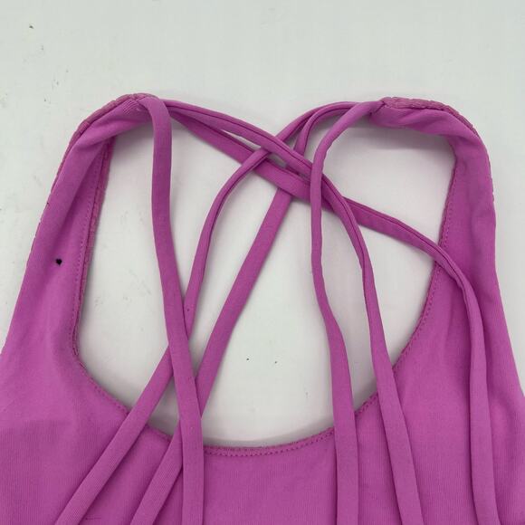 Cotton On Body Strappy Sports Crop Neon Orchid Womens Size XS - Picture 4 of 8